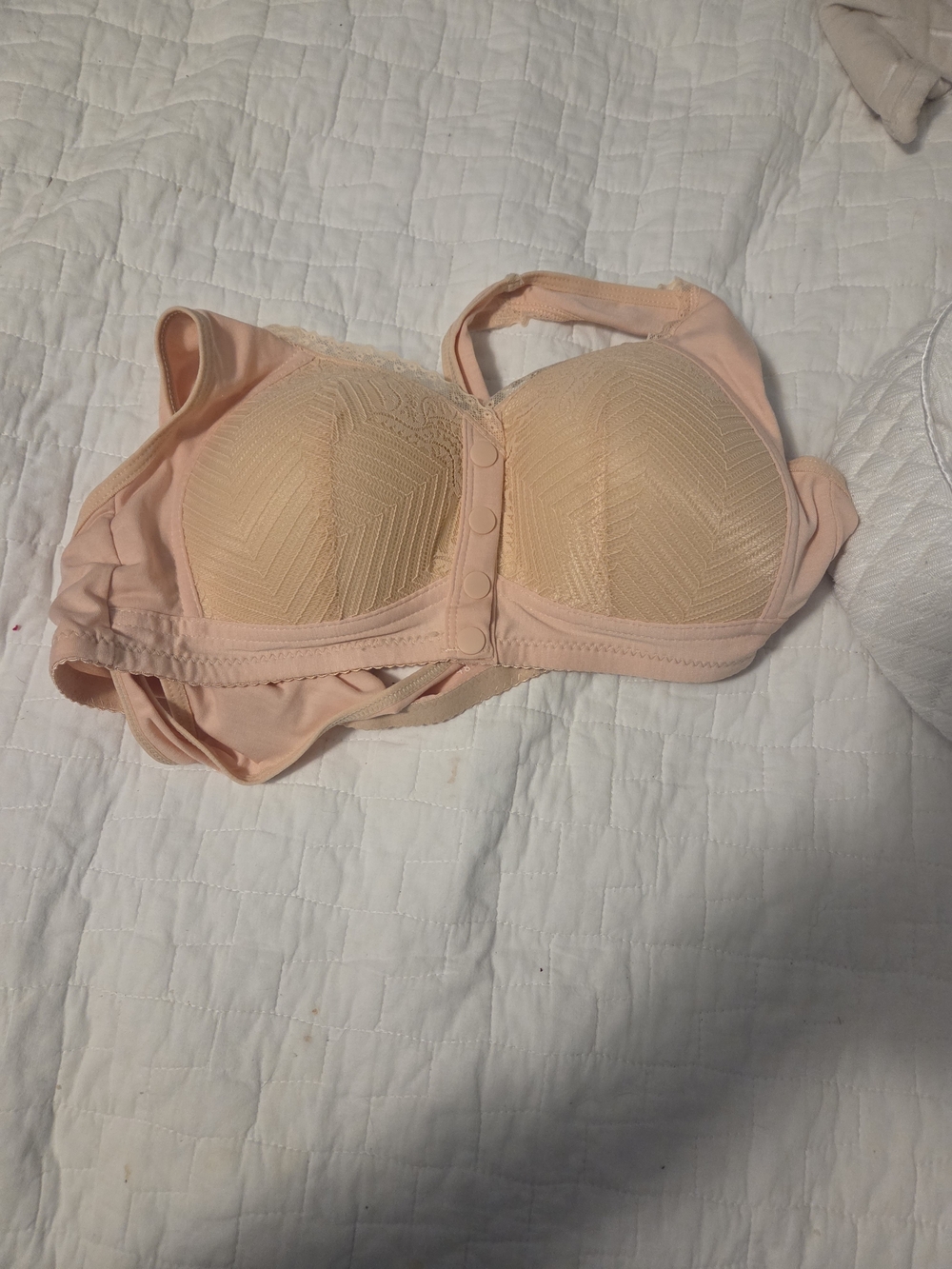 Peach Front-Closure Wireless Bra - Women Intimates & Sleepwear